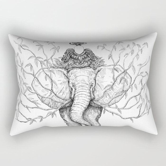 Elephant tree Rectangular Pillow