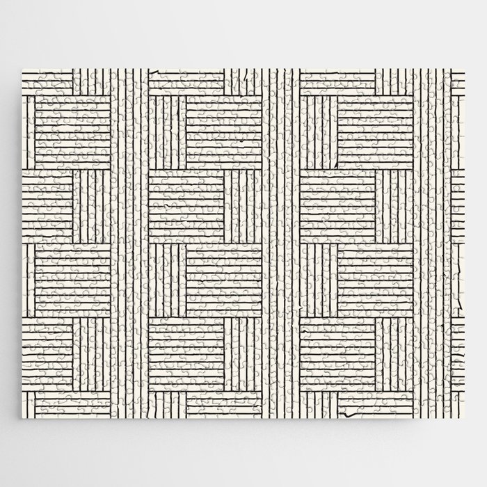Cross Line Pattern Jigsaw Puzzle