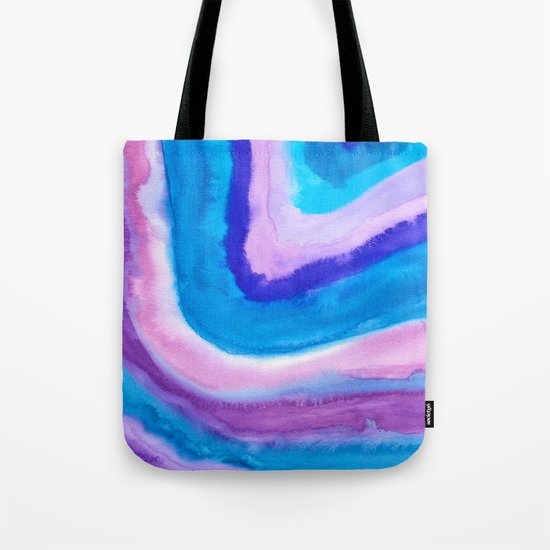 AGATE Inspired Watercolor Abstract 11 Tote Bag