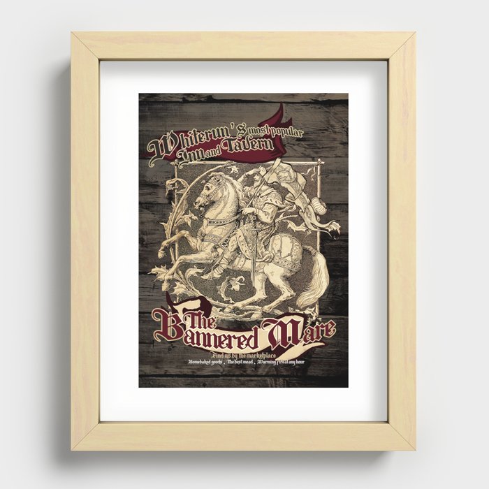 The Bannered Mare Recessed Framed Print