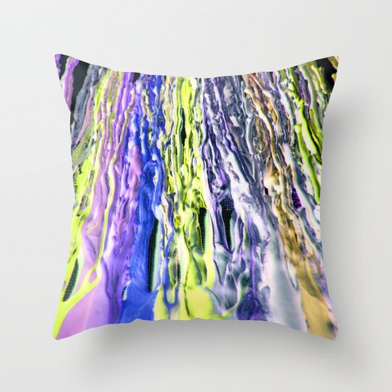 Wax #6 Throw Pillow