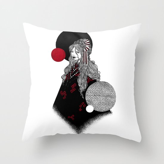 False Innocence Throw Pillow