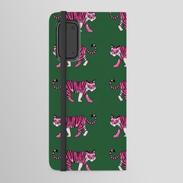 Tiger Pattern (pink/green) Android Wallet Case