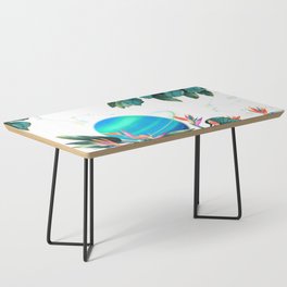 Planets and Flowers Print Coffee Table
