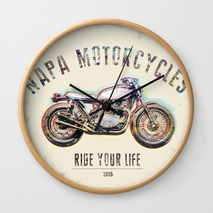 Napa Motorcycles Wall Clock