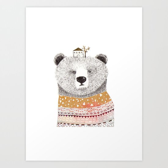 Mr. Bear Art Print