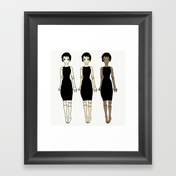 Witch Sister Triplet - Ball Jointed Dolls Series Framed Art Print