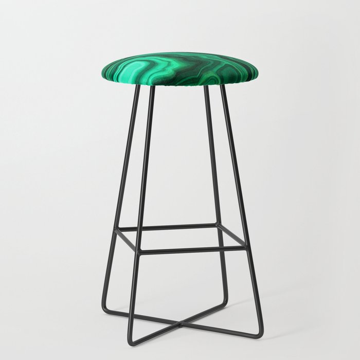 Emerald Marble Bar Stool by CreativeArt Society6