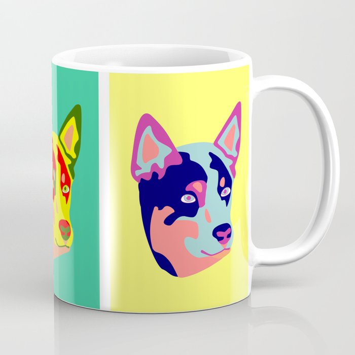 Australian Cattle Dog Pop Art Coffee Mug