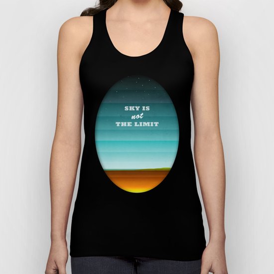 Sky is not the limit Unisex Tank Top
