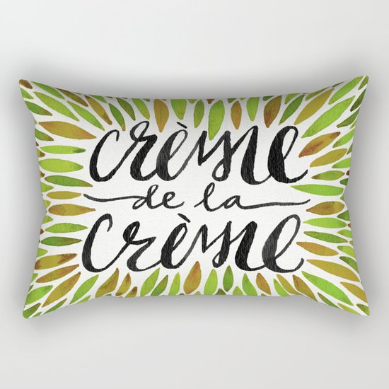 Crème de la Crème – Olive Palette Rectangular Pillow