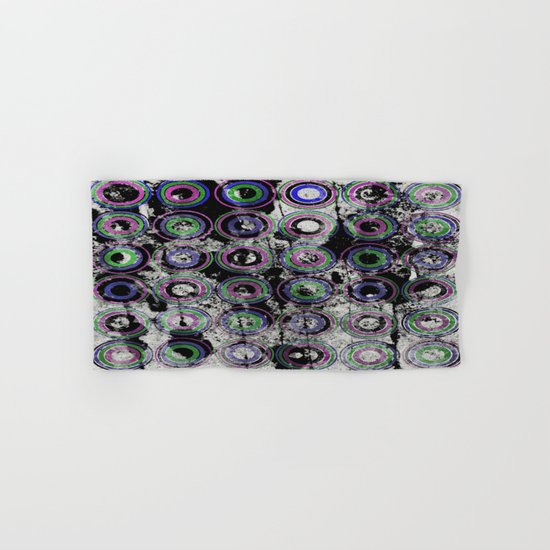 Urban Rings Pattern III - Textured Abstract Hand & Bath Towel
