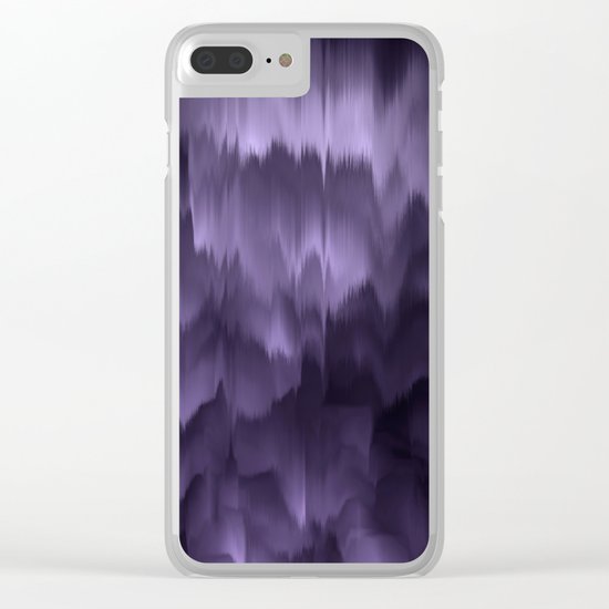 Purple and black. Abstract. Clear iPhone Case