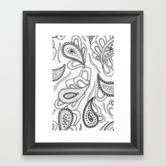 Lovely Paisley Framed Art Print