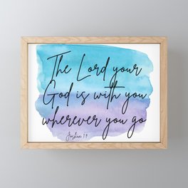 He is with you Framed Mini Art Print