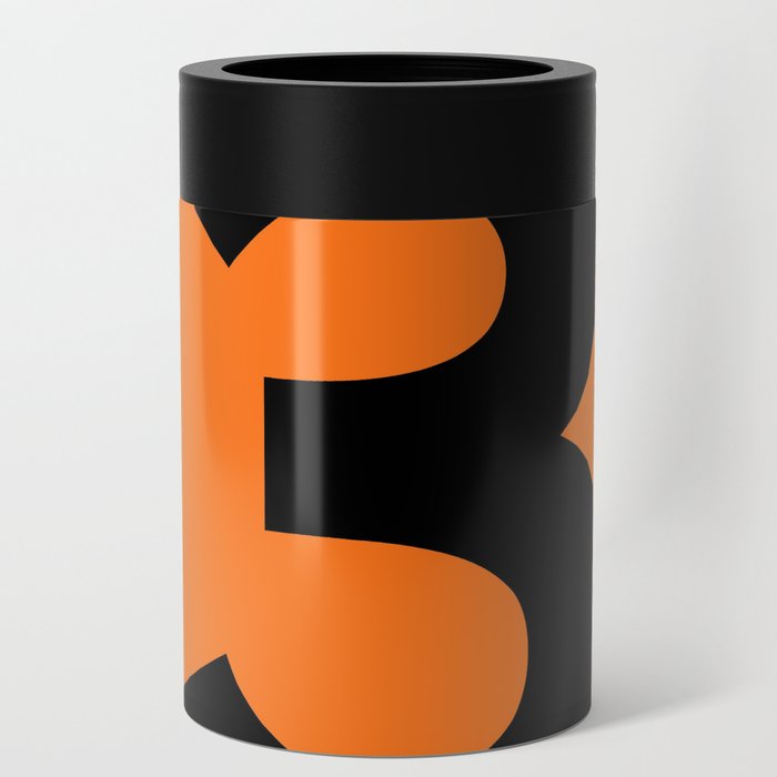 Number 3 (Black & Orange) Can Cooler