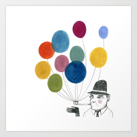 nobody made balloons the way Edward did Art Print