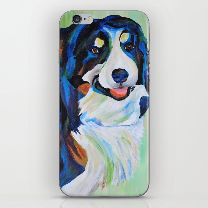 Colorful Border Collie iPhone Skin