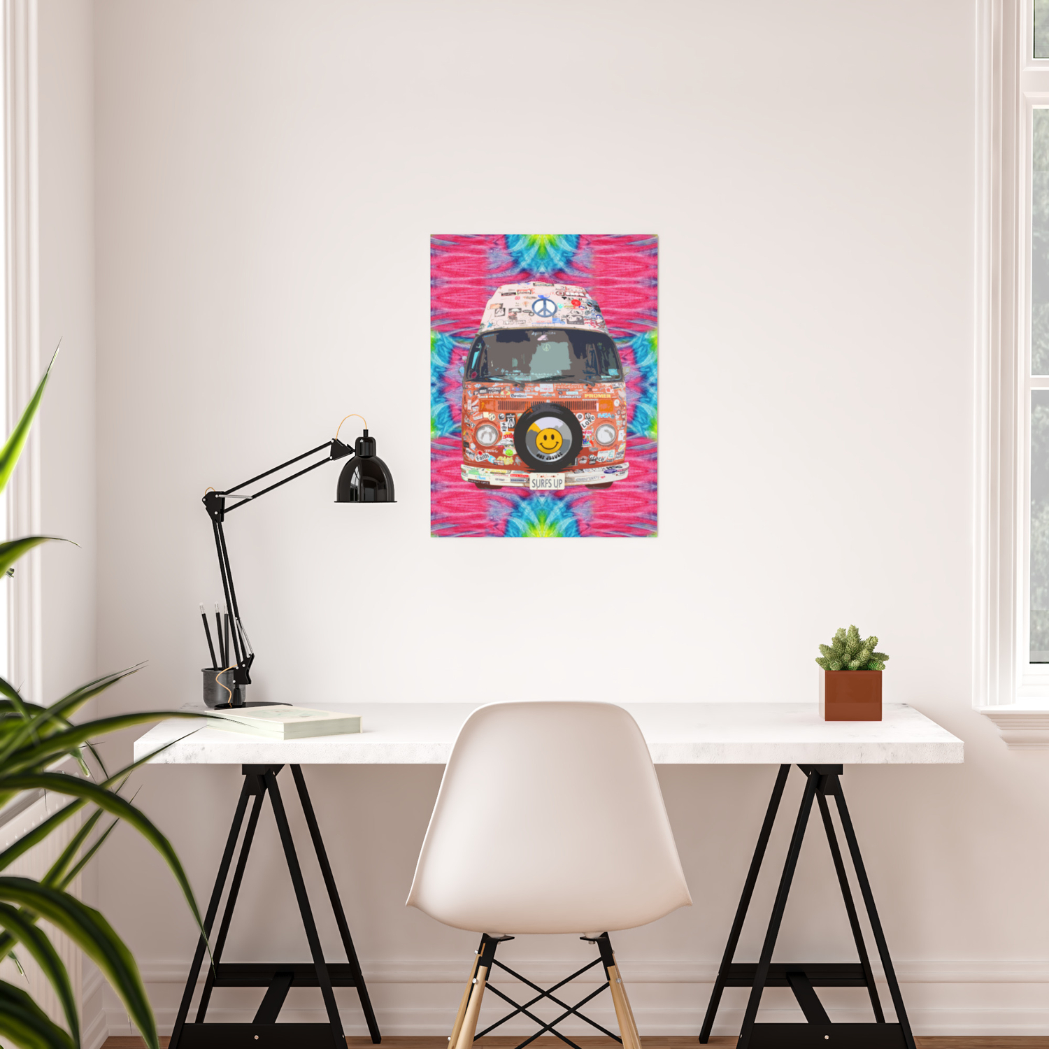 Groovy Hippie Van Poster By Gx9designs