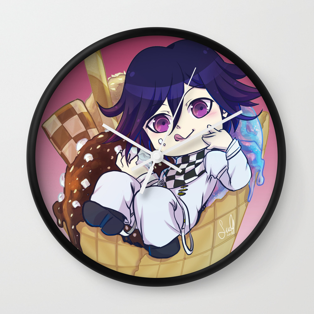 Ouma Kokichi Chibi Sweetness Wall Clock By Singartworks