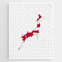 Japanese Map and Flag Jigsaw Puzzle