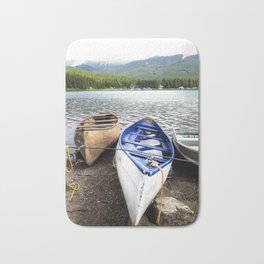 Boat Bath Mat | Calgary, Alberta, Lake, Canada, Morainelake, Landscape, Northamerica, Vancouver, Banff, Boat 