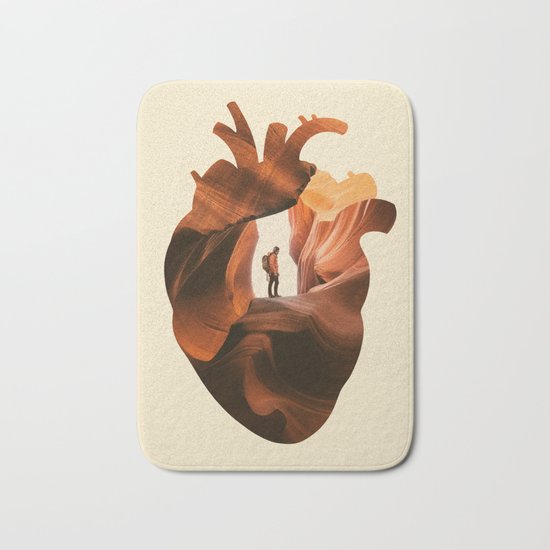 Heart Explorer Bath Mat
