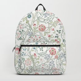 William Morris Pastel Floral Vine Pattern Backpack