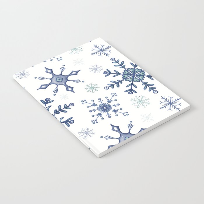 Snowflakes - Crisp White Notebook