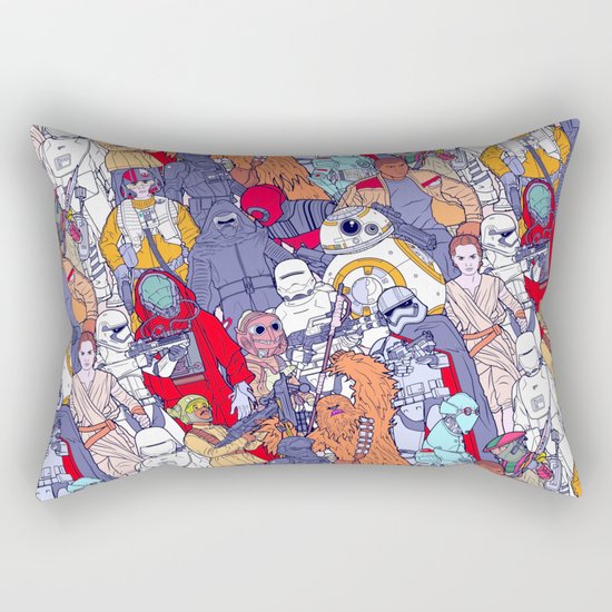 Space Toons in Color Rectangular Pillow