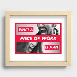 Piece of Work Recessed Framed Print