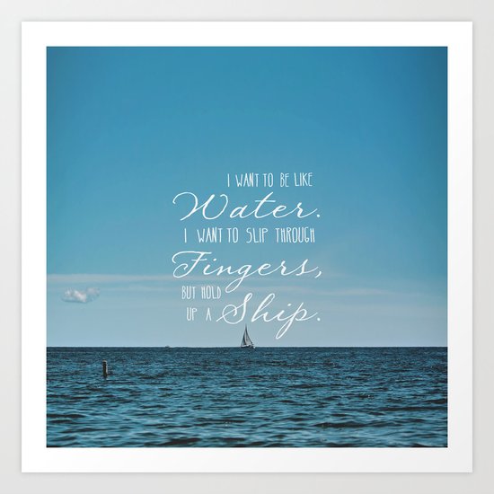 Water Art Print