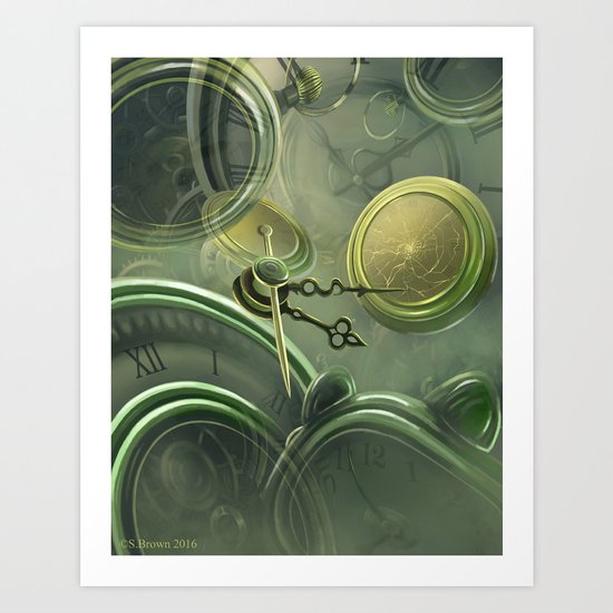 Chronomentrophobia Art Print By Mrbrownsart Society6