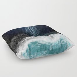 On the edge of the cosmos Floor Pillow