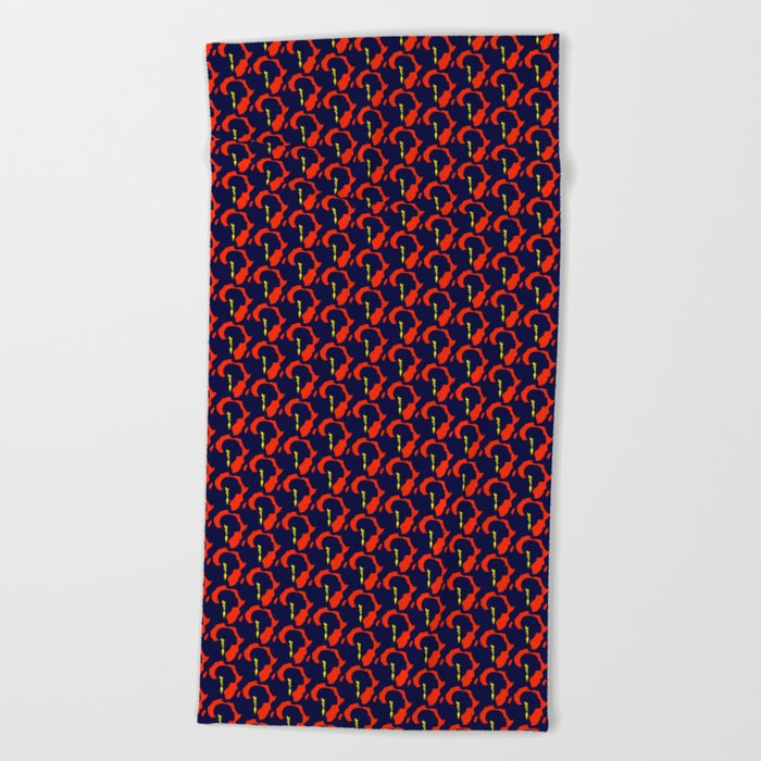 Afro-Americana Beach Towel