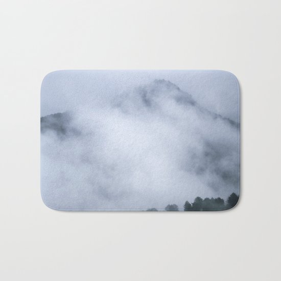 "Mistery mountains". Retro. Foggy. Bath Mat