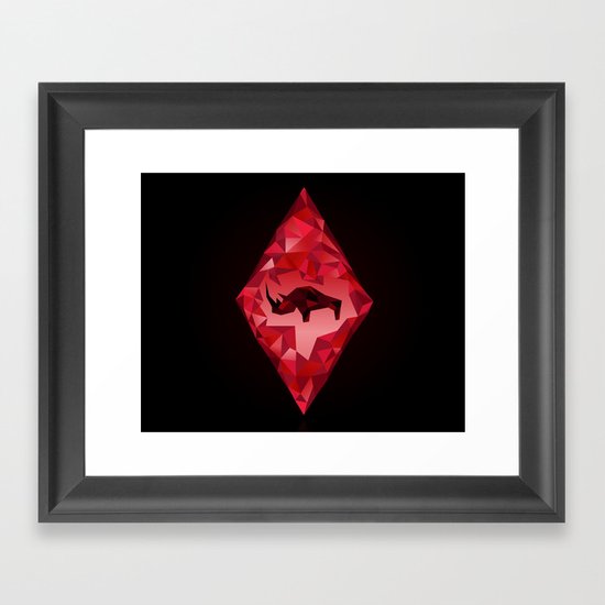 King of Diamonds Framed Art Print