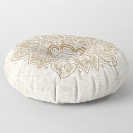 Mandala Temptation in Cream Floor Pillow