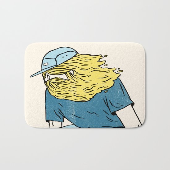 Skate Beard Bath Mat
