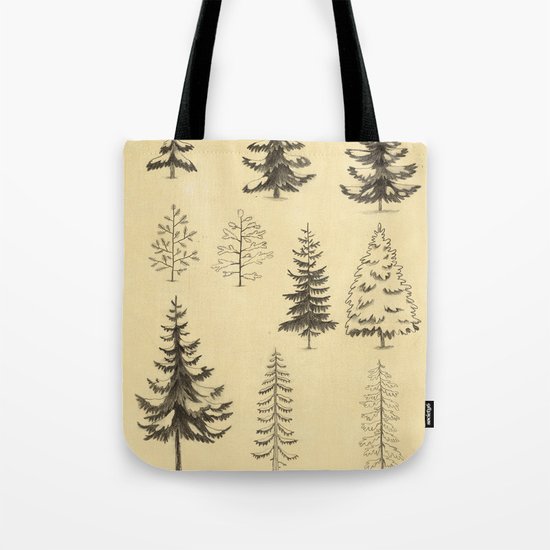 Pines and Spruces Tote Bag