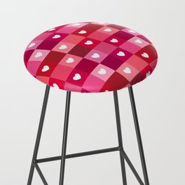 colors of hearts for Valentine's day (red and pink) Bar Stool