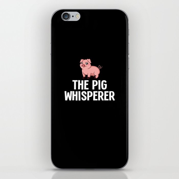 Mini Piggy Pig Farmer Funny iPhone Skin