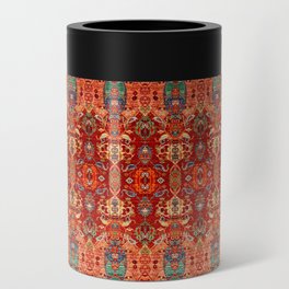 N260 - Bohemian Orange Floral Traditional Moroccan Style Can Cooler