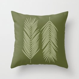 palm leaves Throw Pillow
