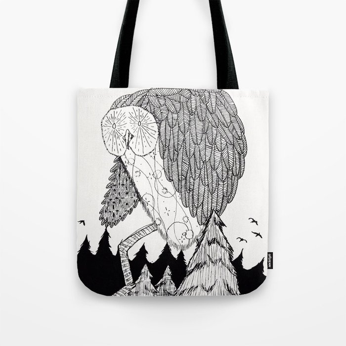 He moves among the trees... Tote Bag