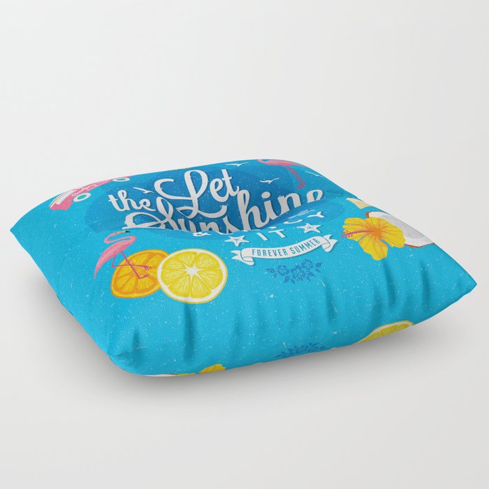 Let the Sunshine in No.2 Floor Pillow