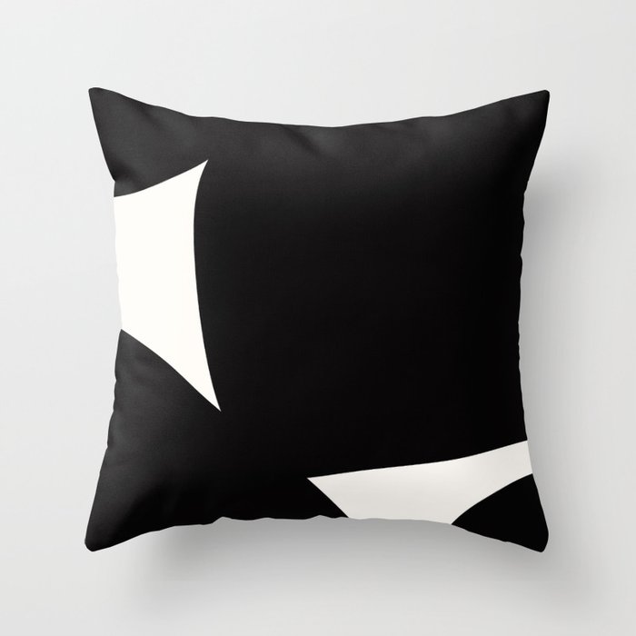 Modern black and discount white throw pillows