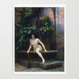 TRUTH COMING OUT OF HER WELL TO SHAME MANKIND - JEAN-LEON GEROME Poster