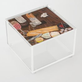 wine and cheese in a cave Acrylic Box