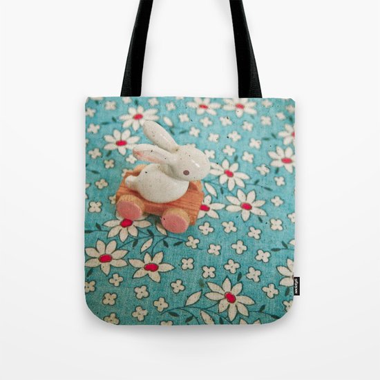 Bunny Blues Tote Bag